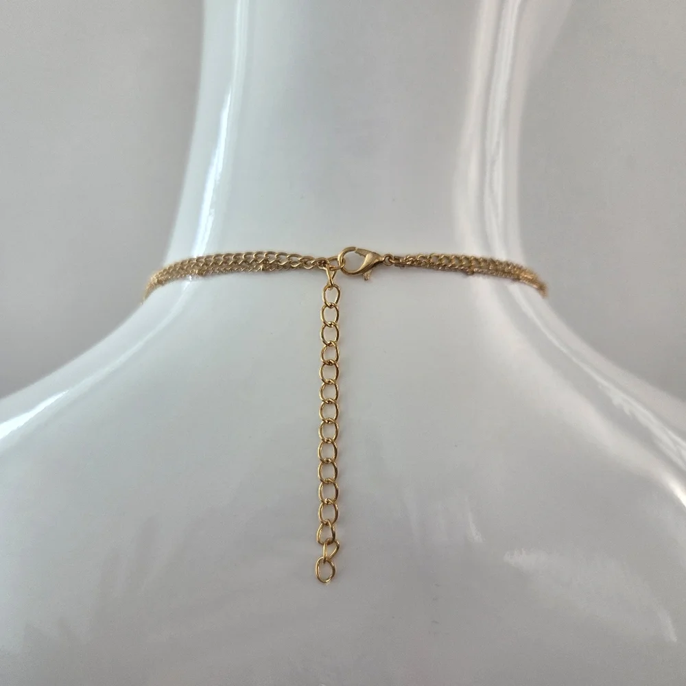 Paparazzi Boho Gold Layered Necklace with Turquoise Accents - Picture 8 of 10